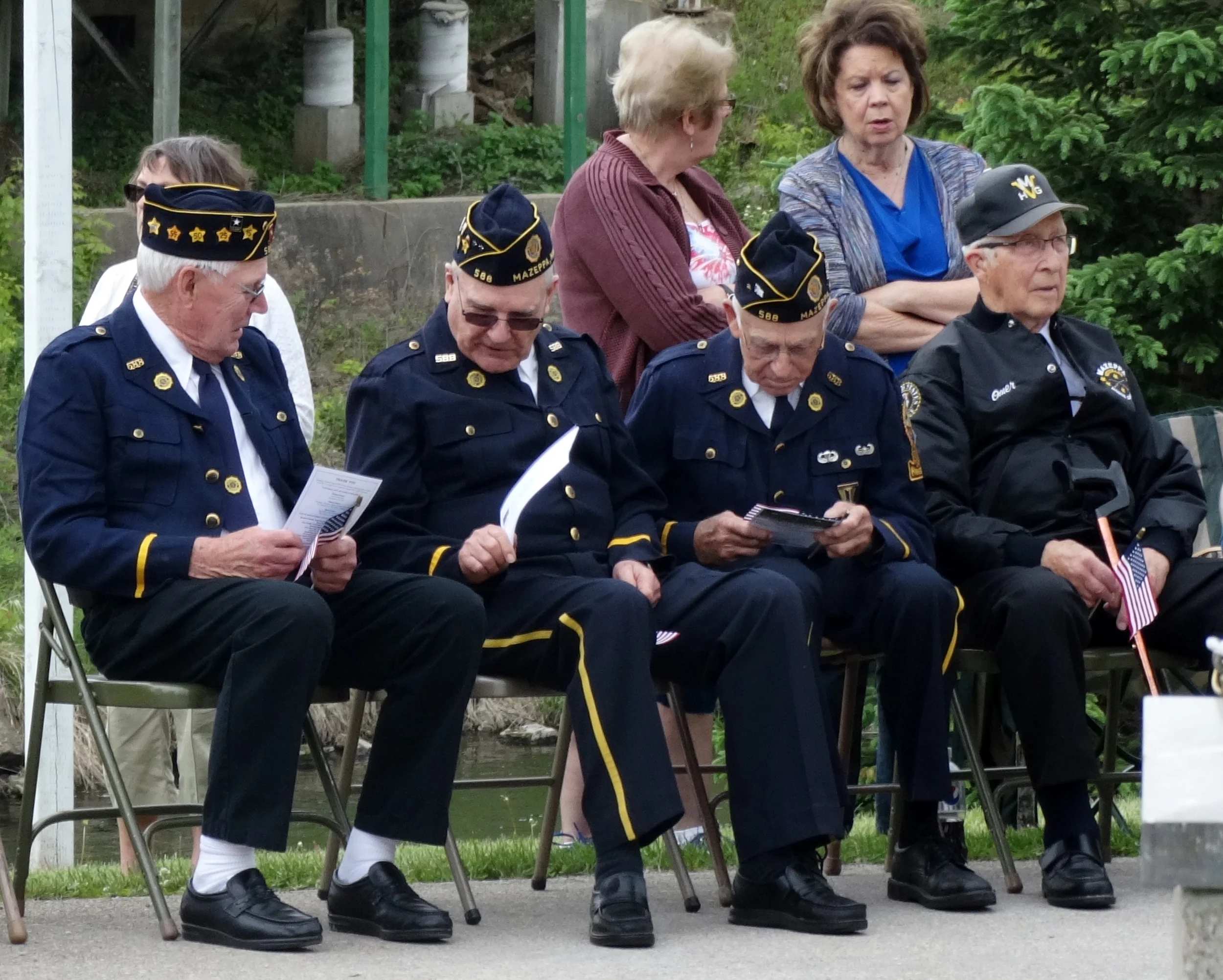 Veterans at Dedication