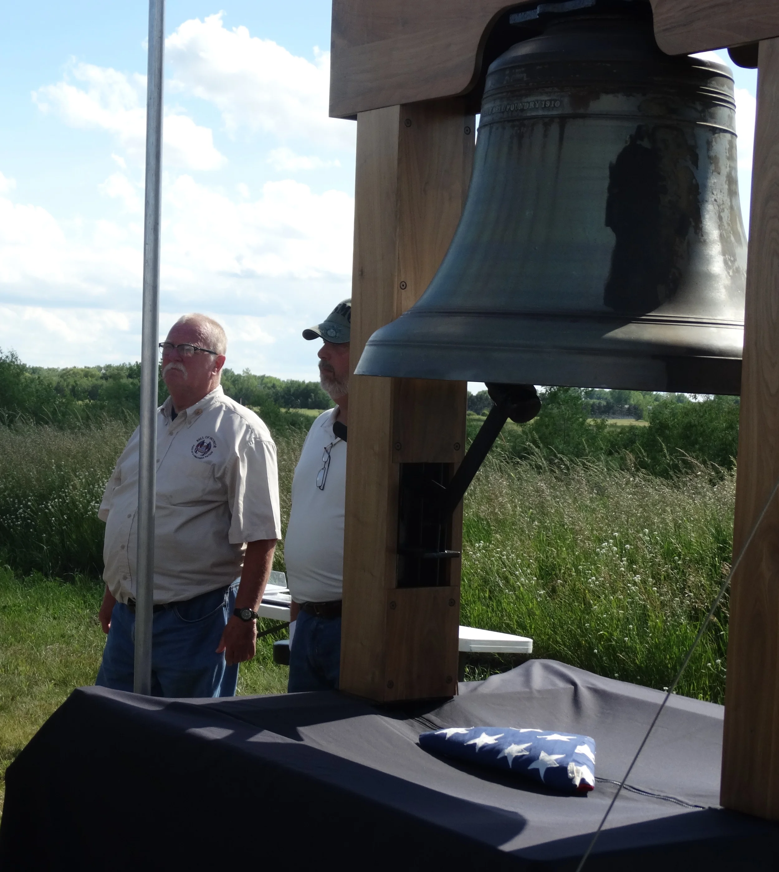 Bell of Honor tolled 7 times during Closing Ceremony