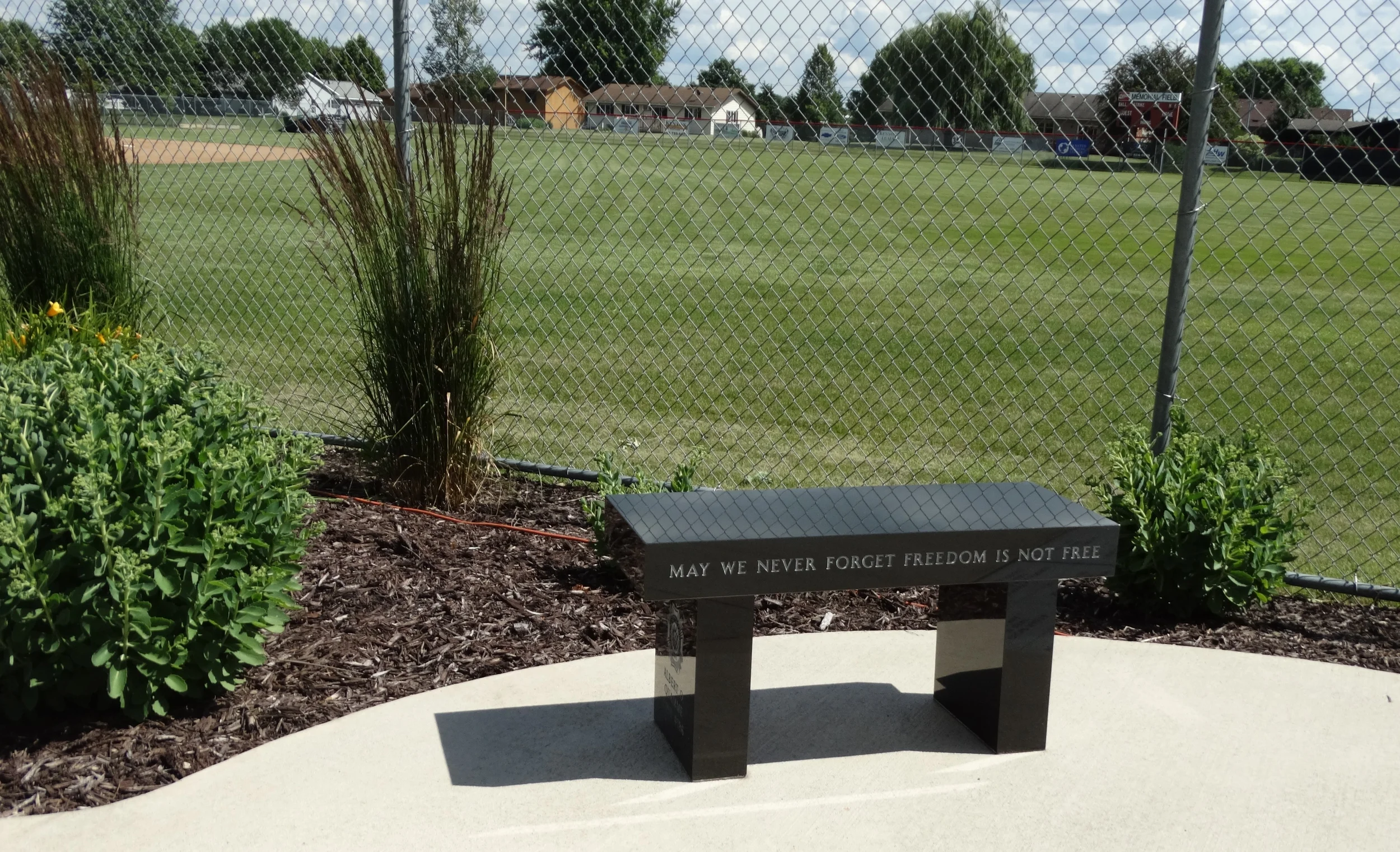 Veterans Memorial bench