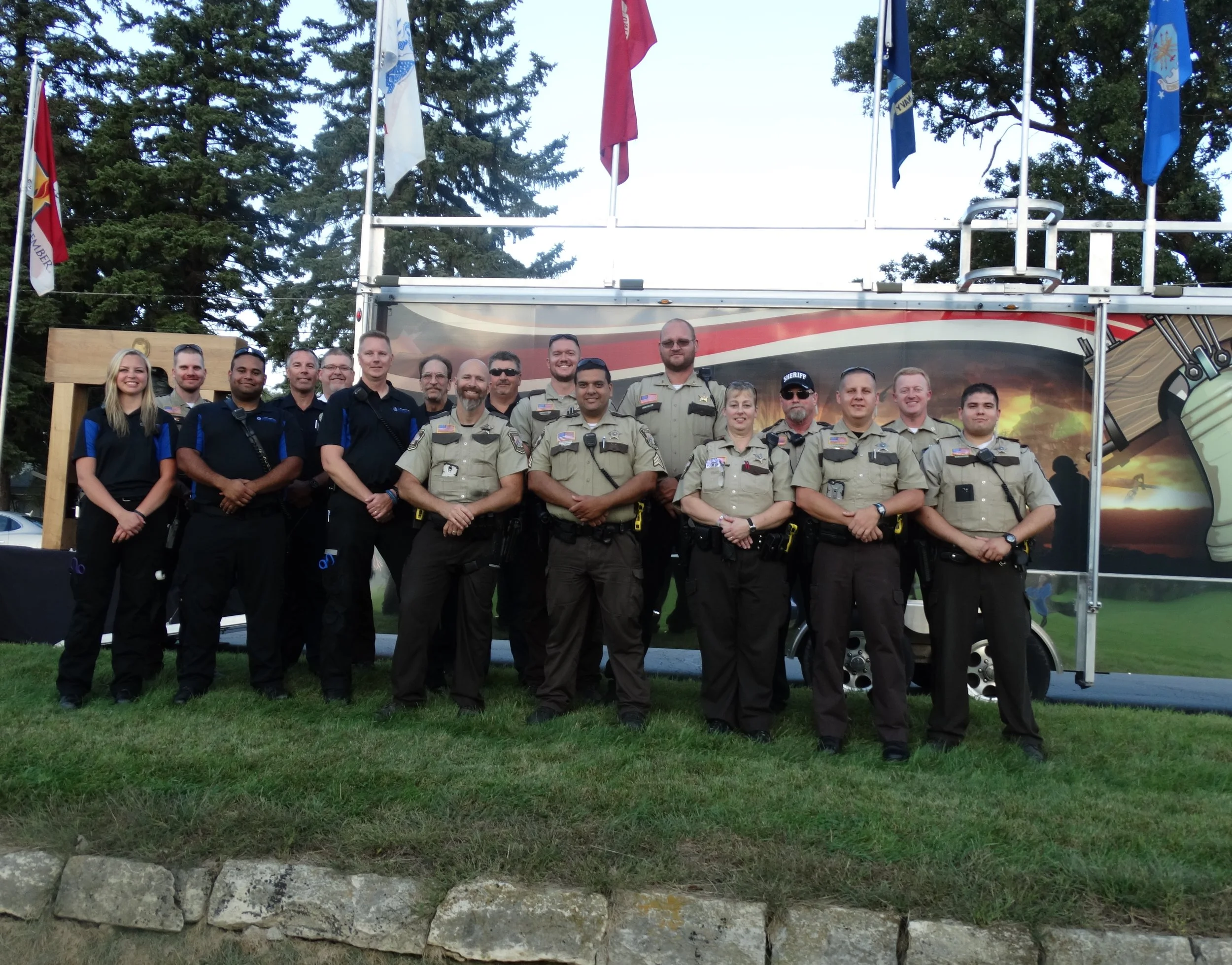 Volunteers from EMS, Police & Sheriff