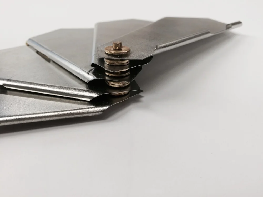 Fan Prototype (tin plated steel, brass)