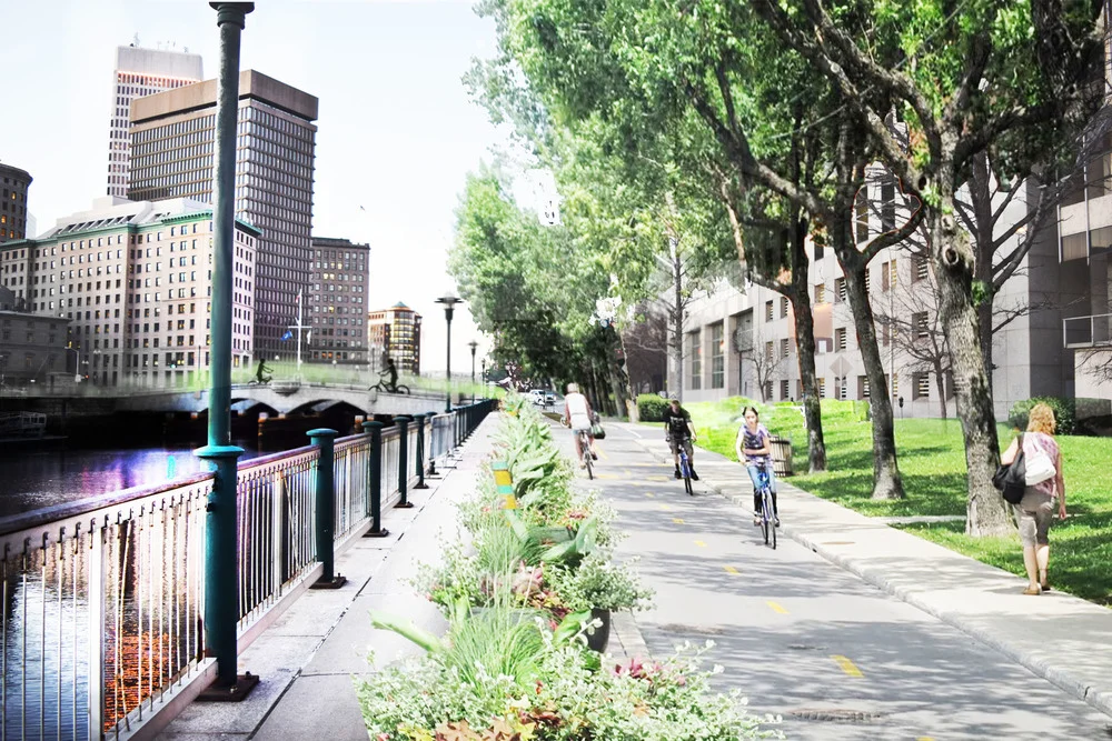South Water Street as a community greenway.