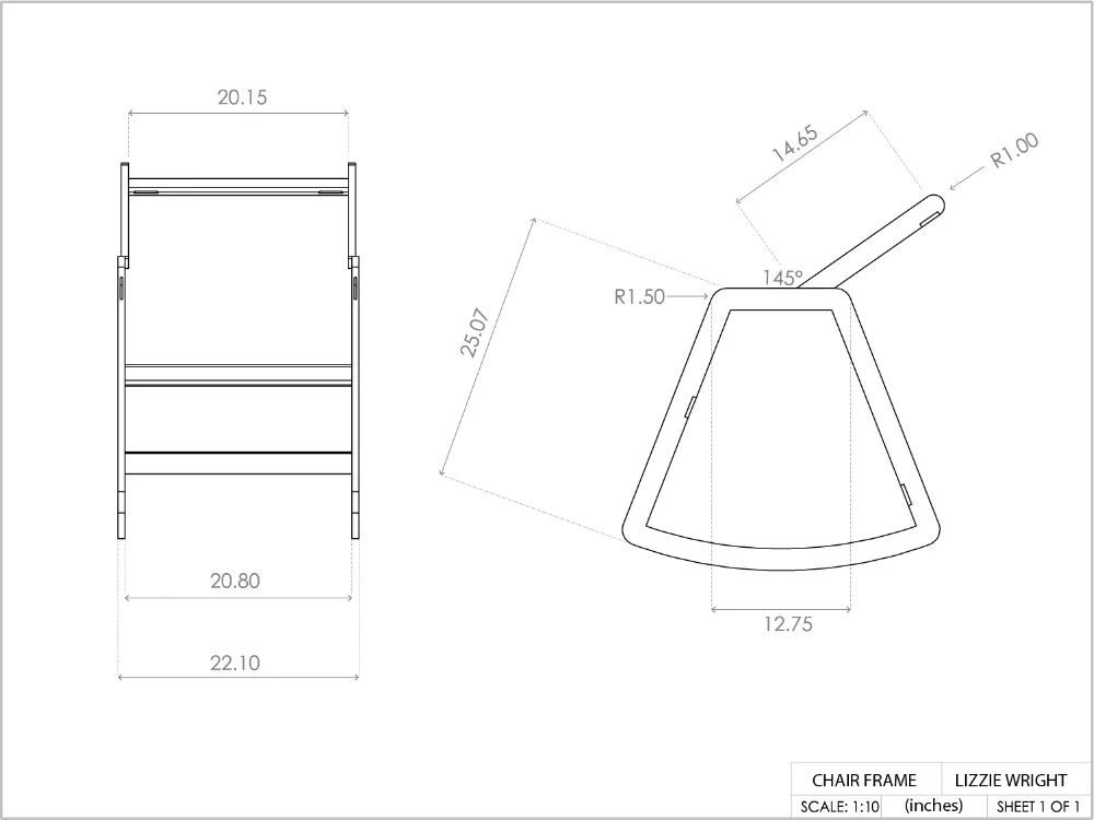 Solidworks models were used to define precise dimensions.