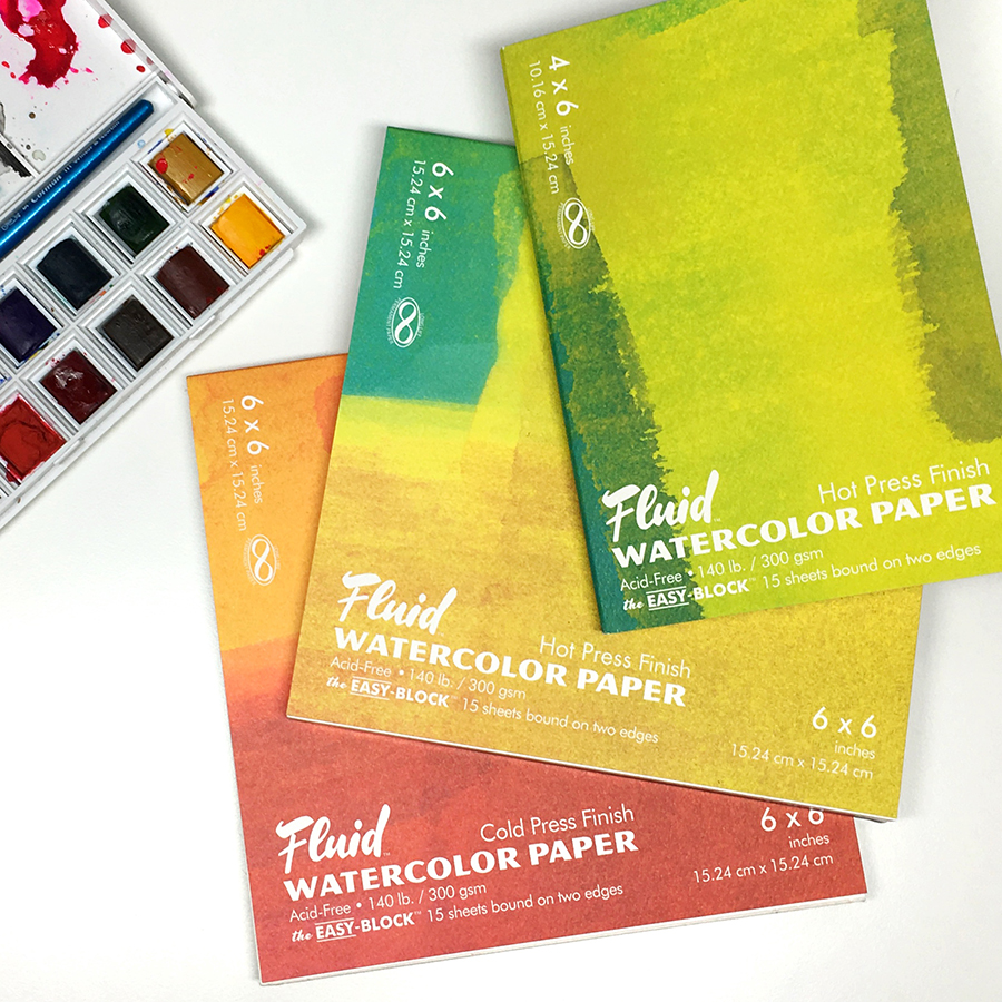 Fluid Watercolor Blocks (Hot Pressed)