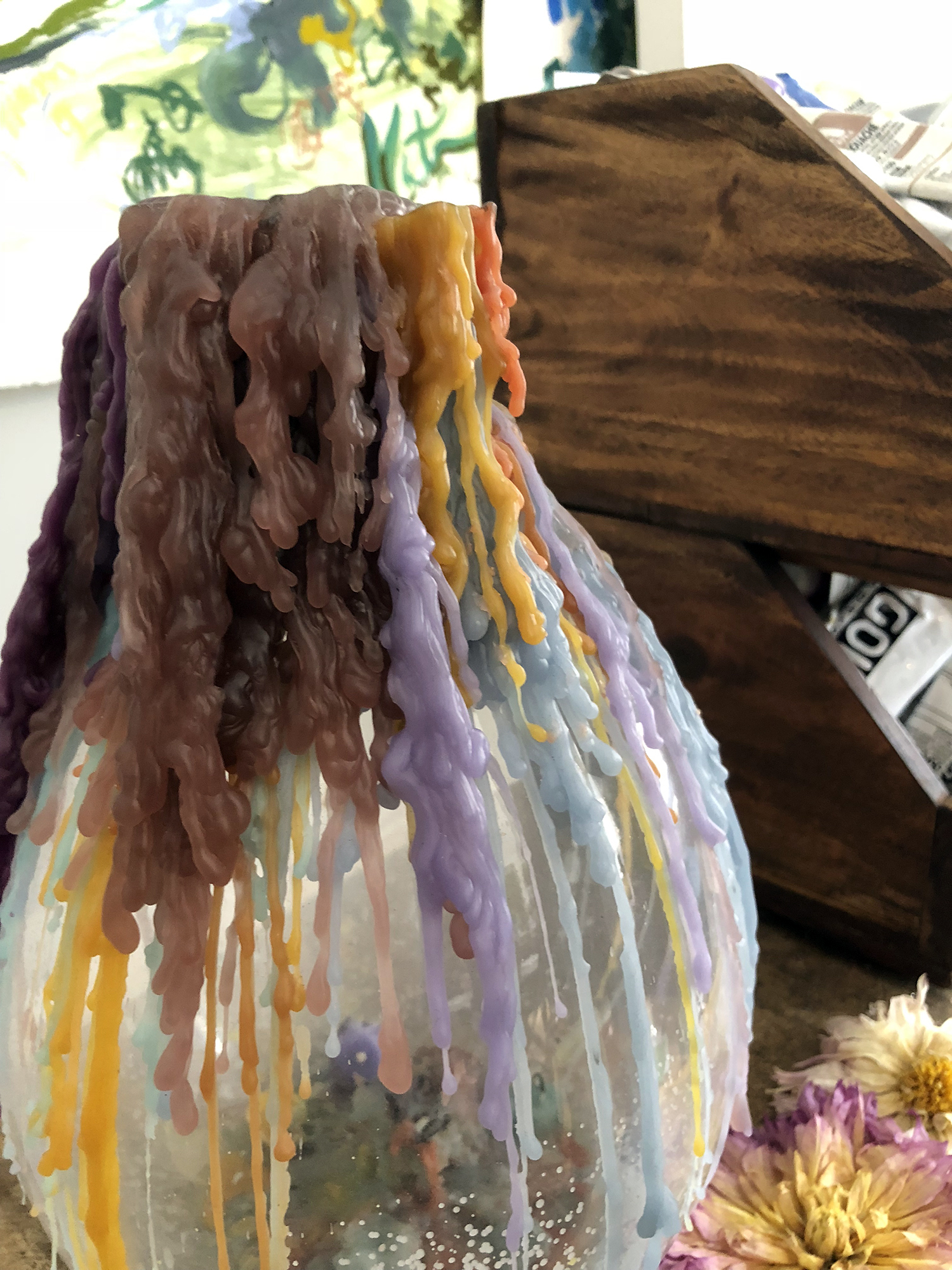 Katie’s studio is such an inspirational and colorful place to work