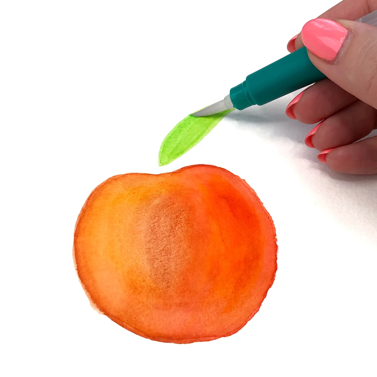 Paint A Watercolor Peach Brown Paper Bunny Studio Love to paint with acrylics? paint a watercolor peach brown paper