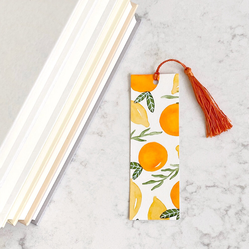 Paper Bookmarks Watercolour Flower Collection Simple Design