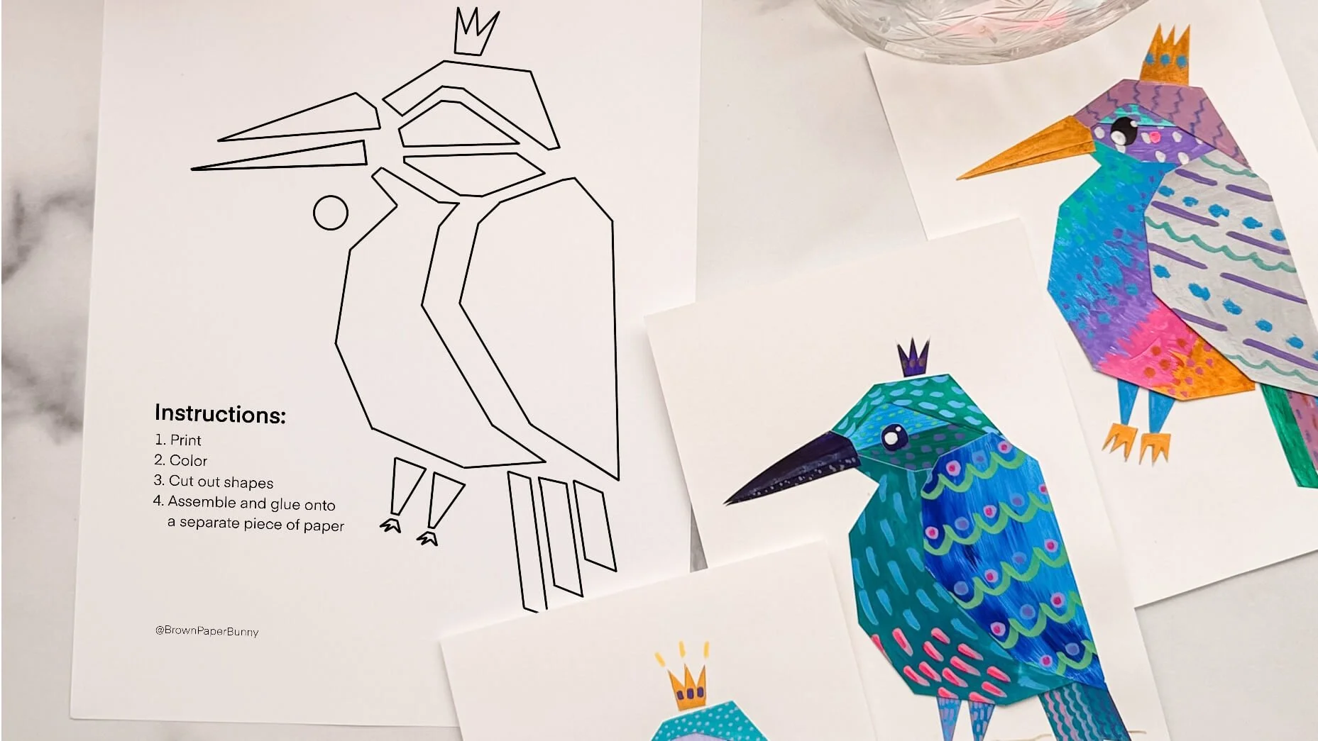 Colorful Kingfisher Collage Art Project for Kids: A Fun After‑School Activity That Builds Real Skills
