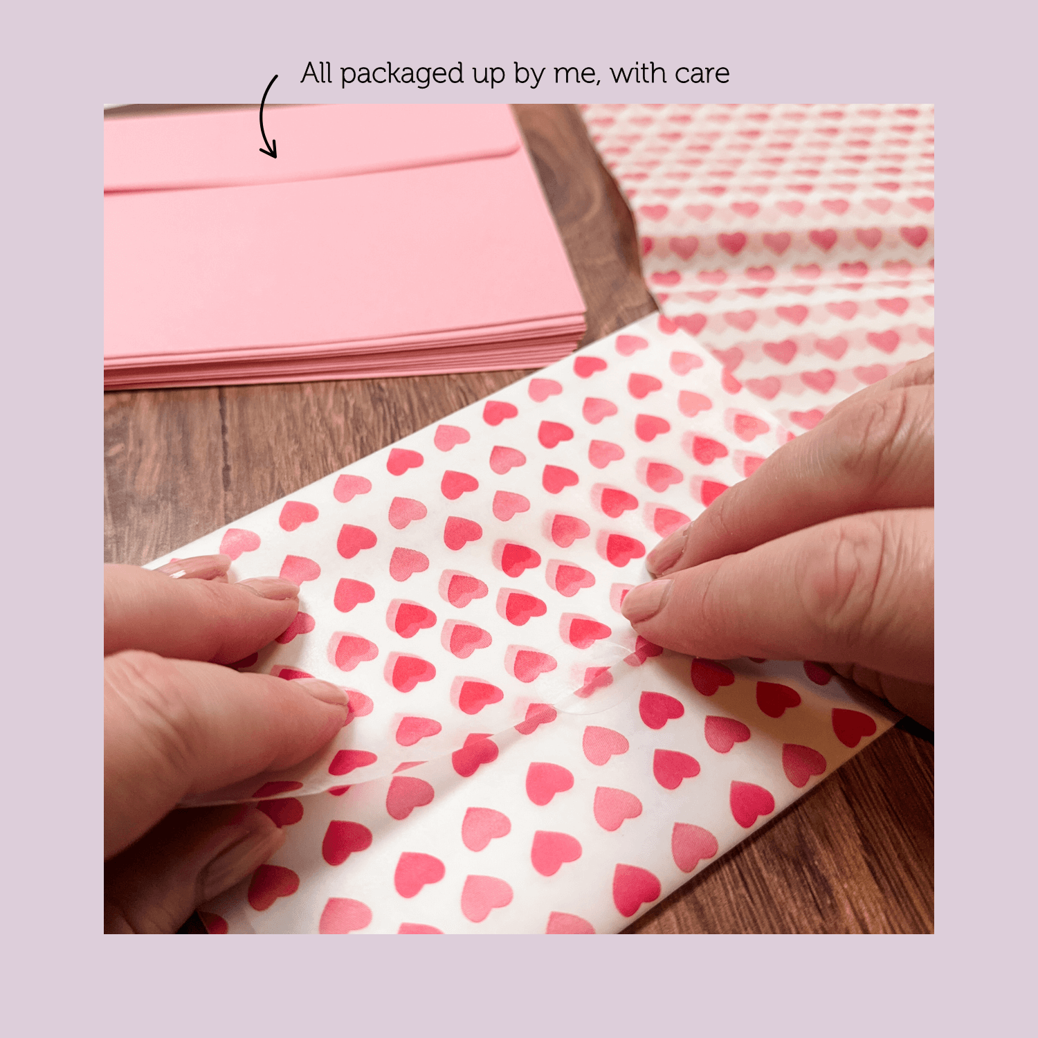 Hoppy Mail Club being packaged with love