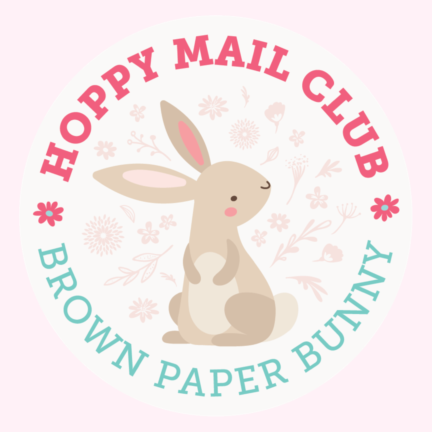 Hoppy Mail Art Print Club by BrownPaperBunny