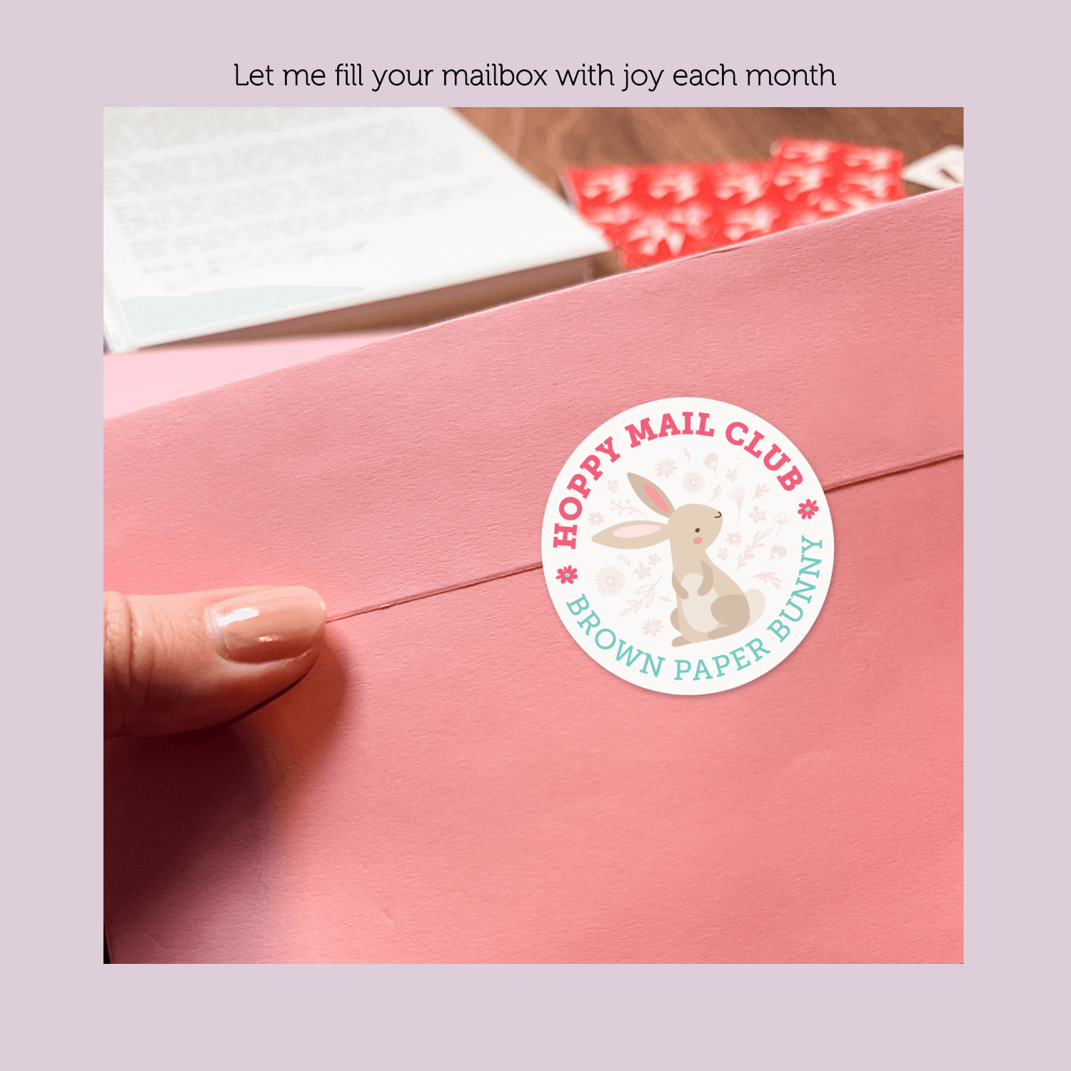 Hoppy Mail Club envelope seal