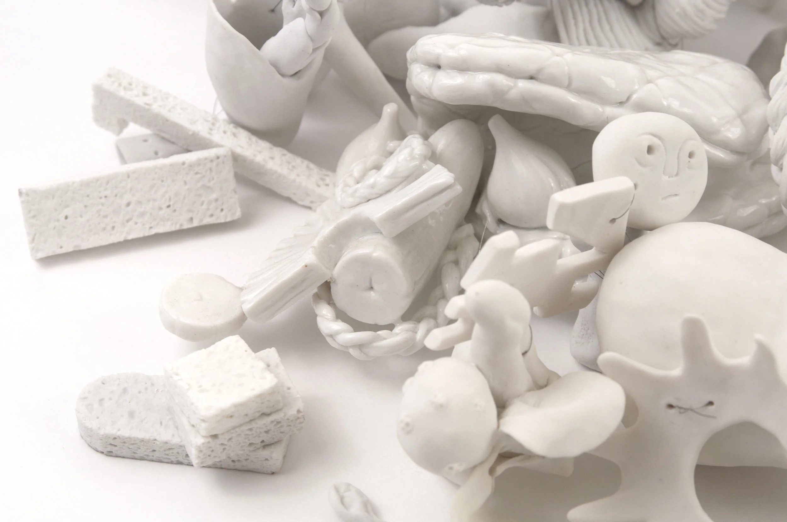 Jelly In a High Wind, detail Porcelain, steel, daylight, 2015-present (ongoing)