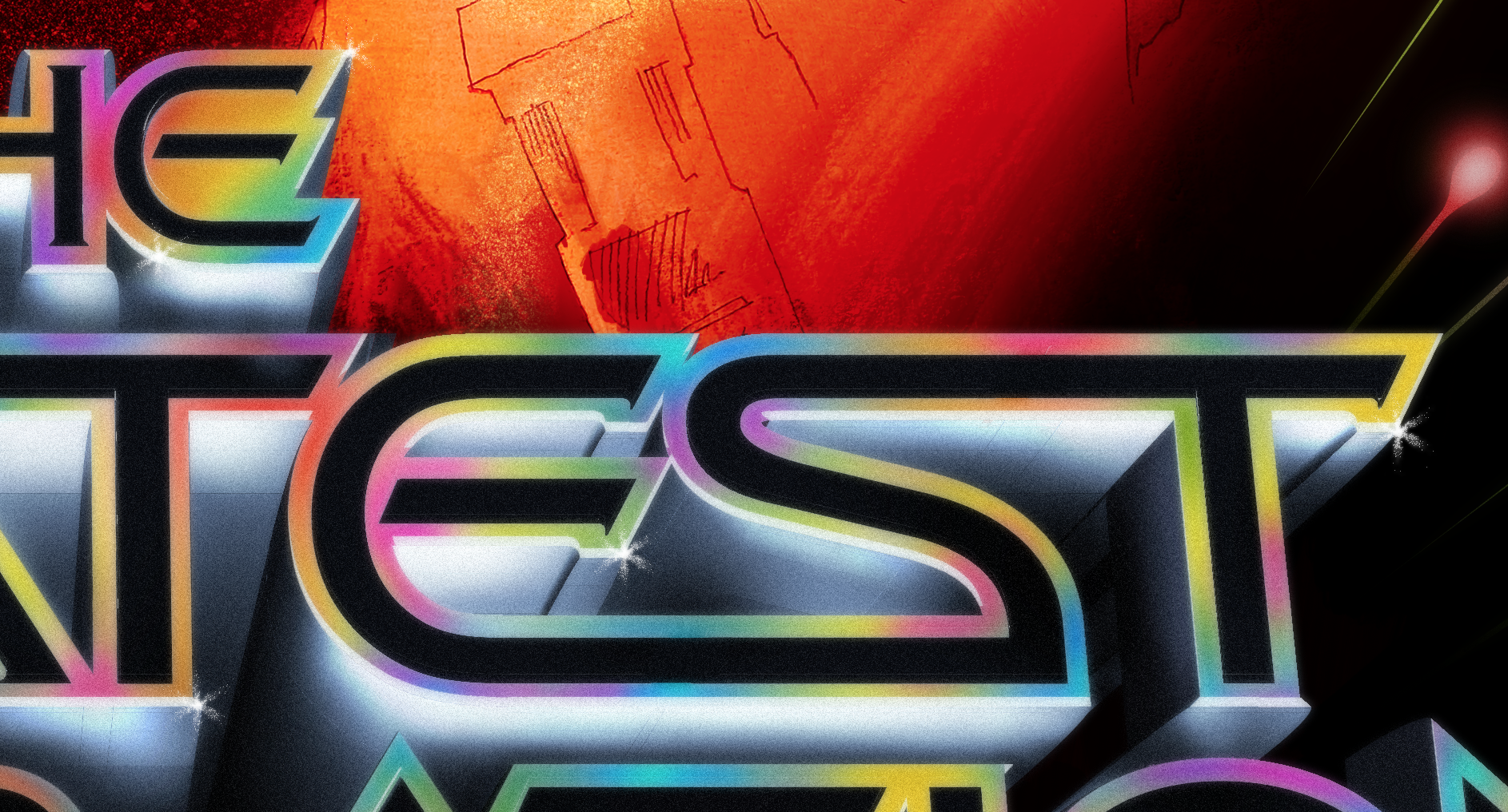 I got a little too into the details on this… my best approximation of 1980’s airbrushing.