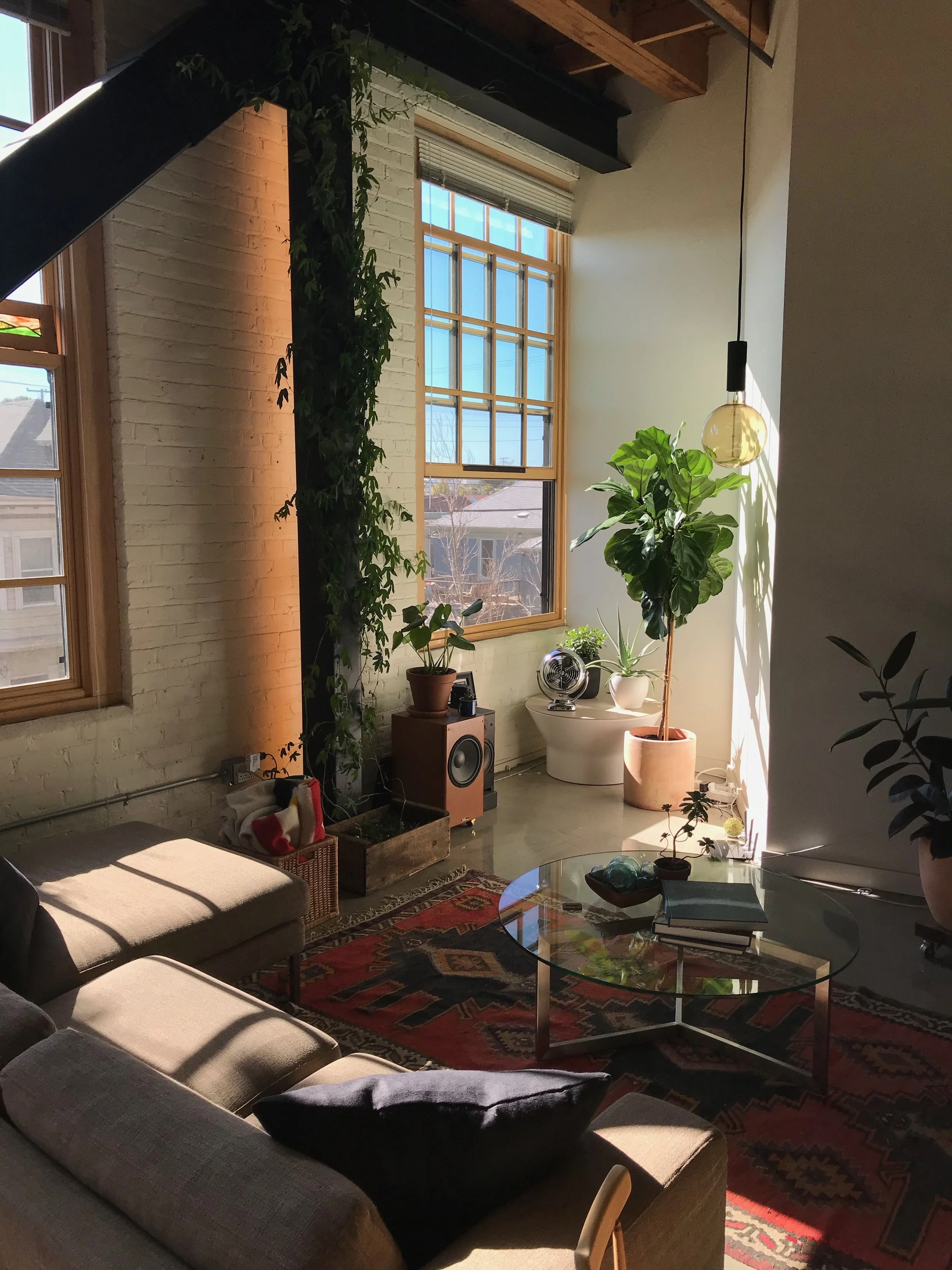 This corner was awkward at best, but it had potential as a little breakfast nook!