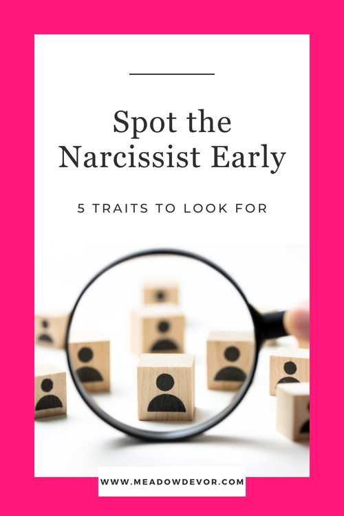 5 Ways to Spot a Narcissist Early — Meadow DeVor