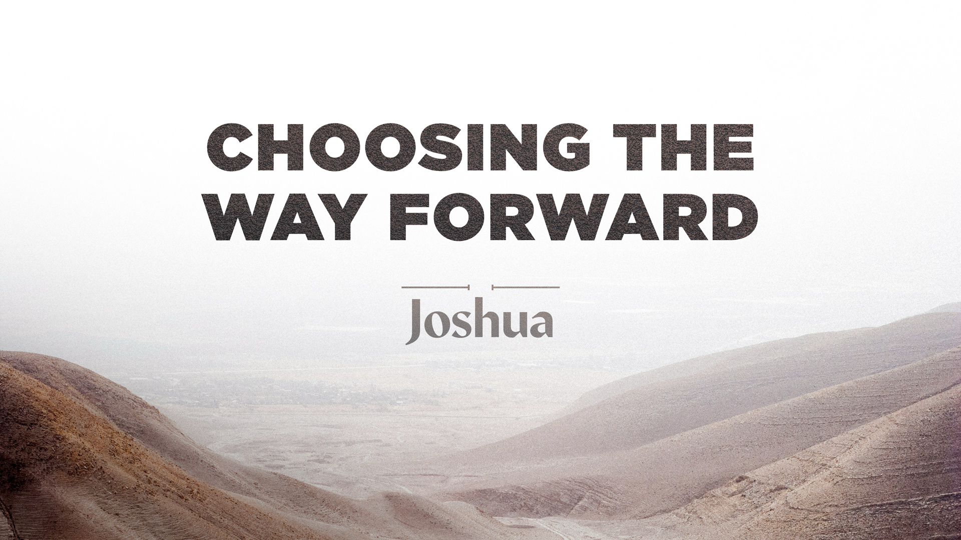 Joshua: At the Threshold - Choosing the Way Forward
