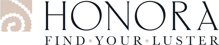 Honora logo with the tagline "Find Your Luster" underneath.