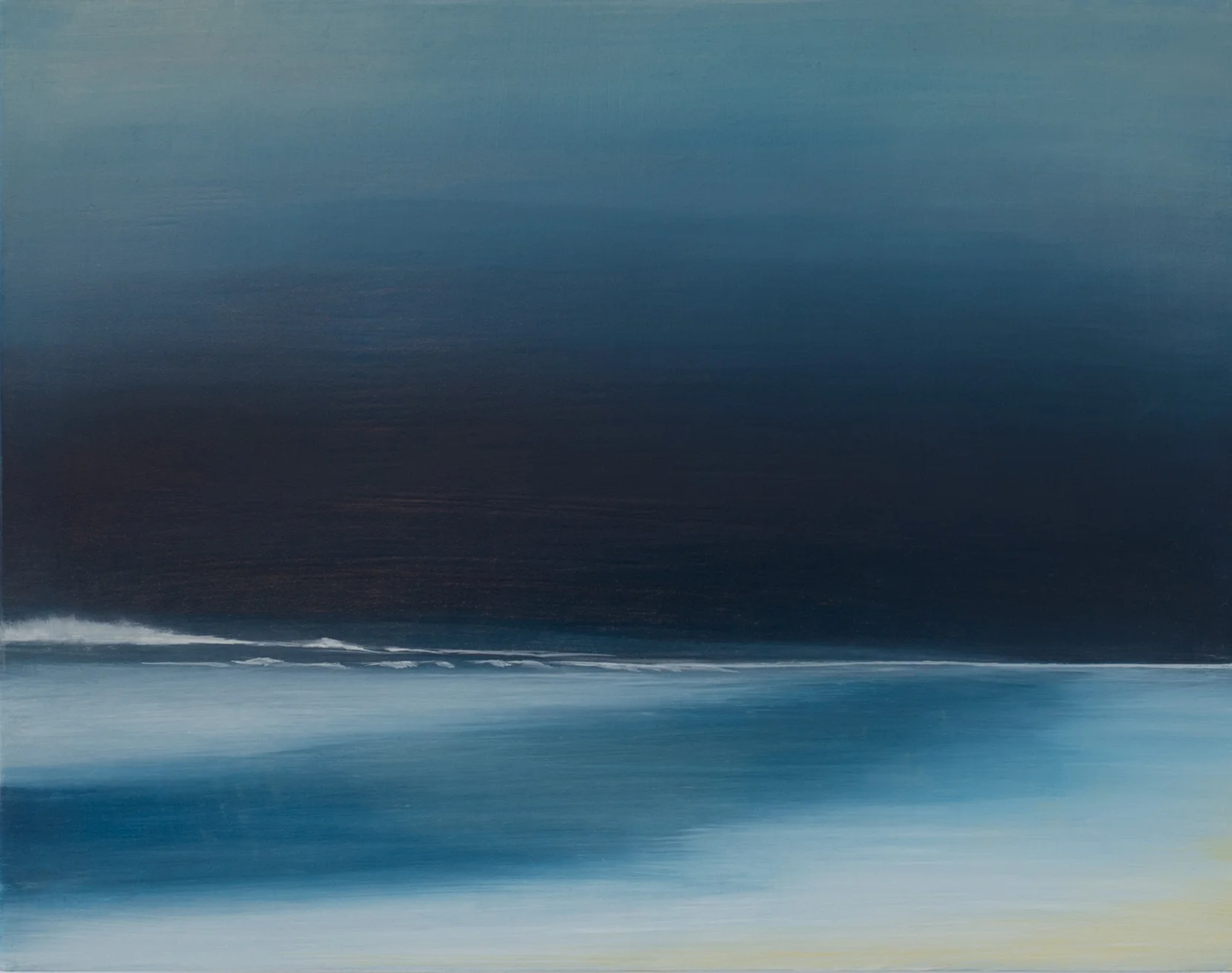 NIGHT TIDE 11" x 14" oil on birch Lora Schlesinger Gallery sold