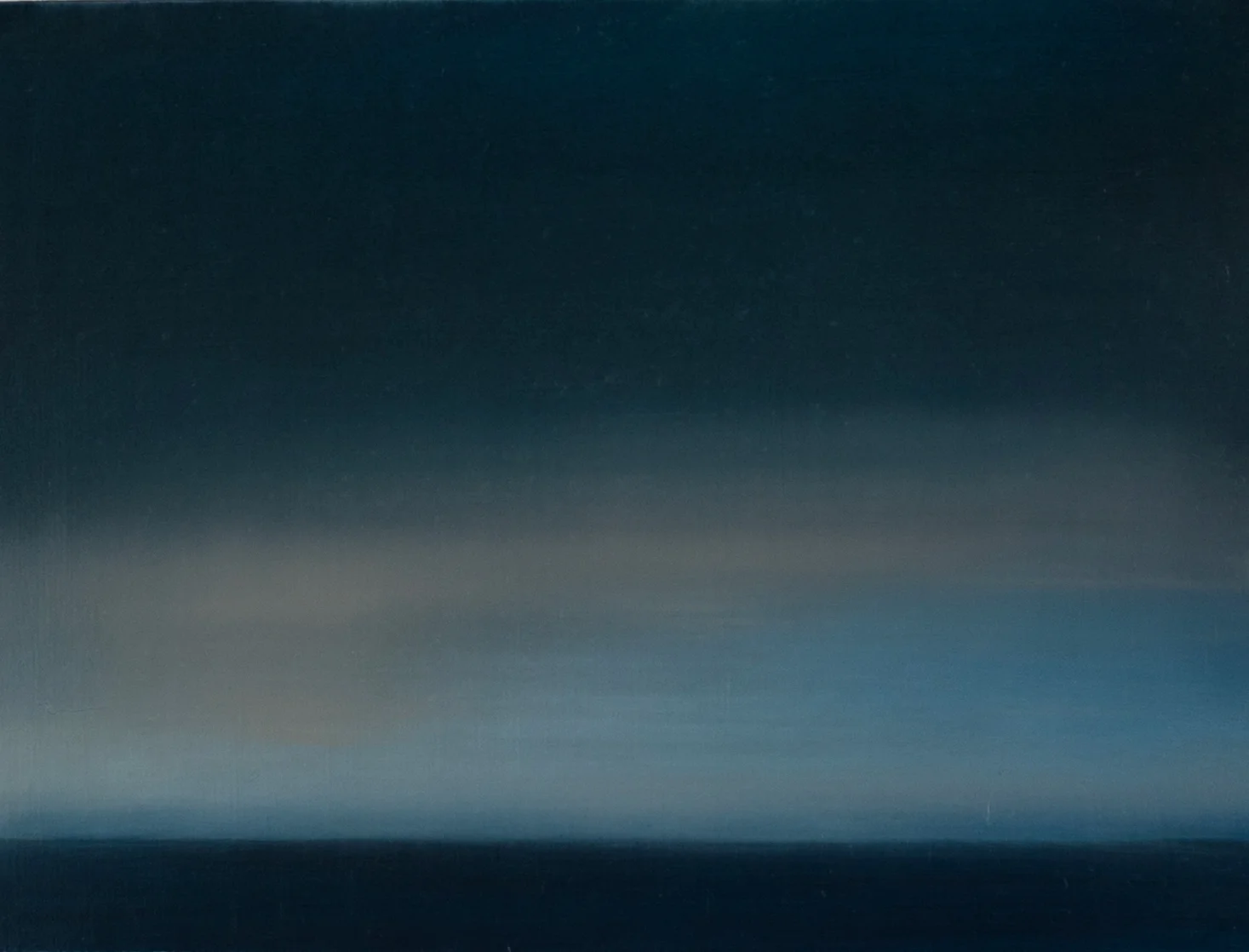 FINALLY CLEARING 9" X 12" oil on birch Lora Schlesinger Gallery sold