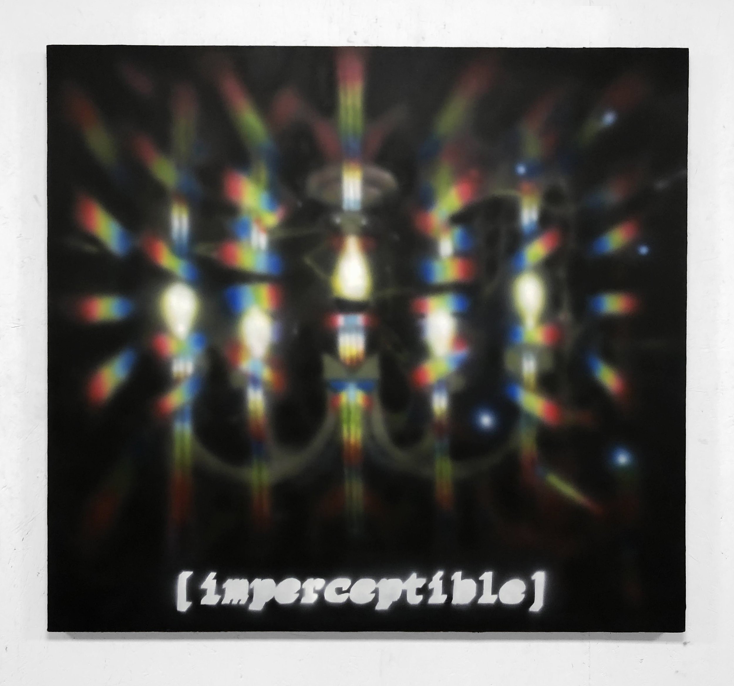  “[imperceptable]”  Acrylic on canvas  48”/44”  2022 