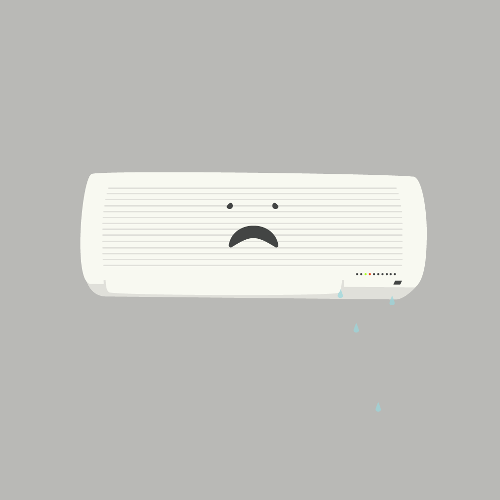 Because my air-con weeps on me.