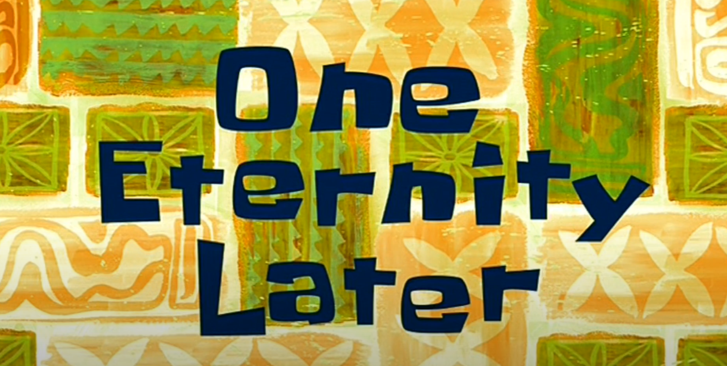 Three days later spongebob. картинка much later. Hours later. One год later. Four days later.