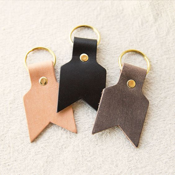 Leather Key Ring by Me and Arrow