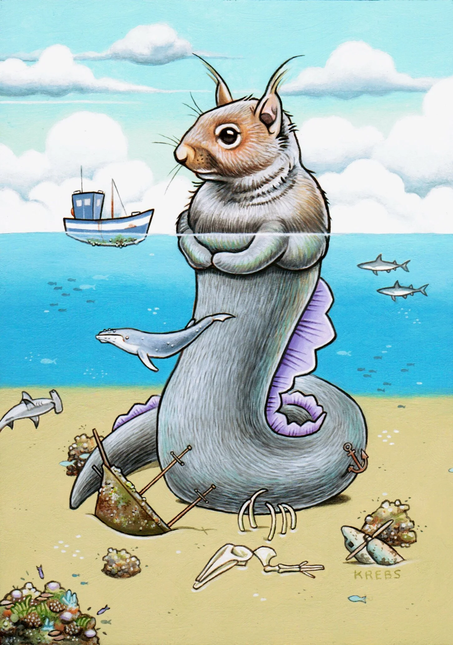 Seasquirrel (commission for private collector)