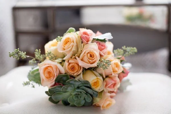 Creme de le Chic Events, Kelly Lane Photography, Atlanta GA #cremedelechic #atlantawedding #succulentbouquet