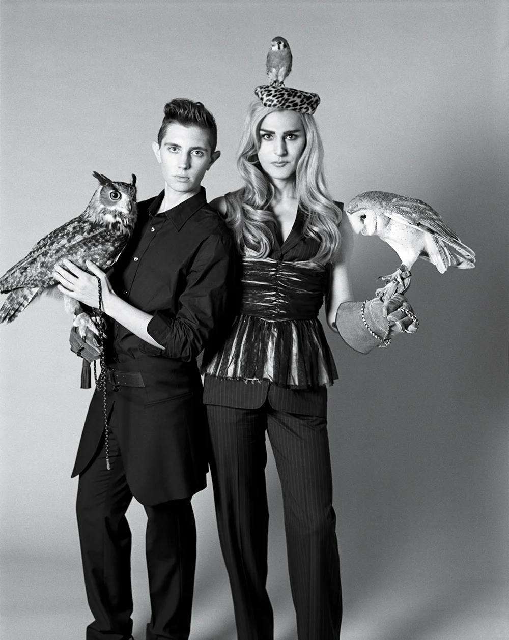 Sawyer & Nikki in Margiela for Barneys. Photographed by Bruce Weber.