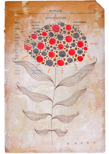 Red Flower | 5" x 7"