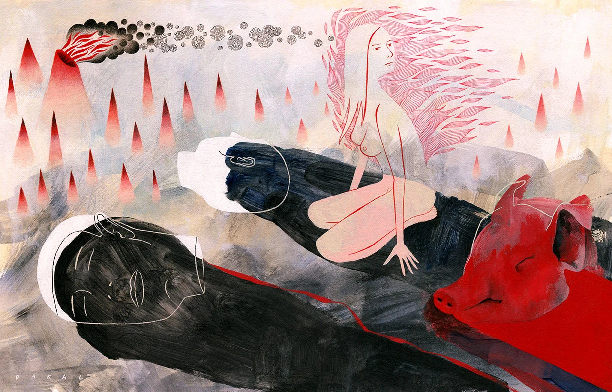 The Day I Tried To Live | 17" x 11" | Mixed Media