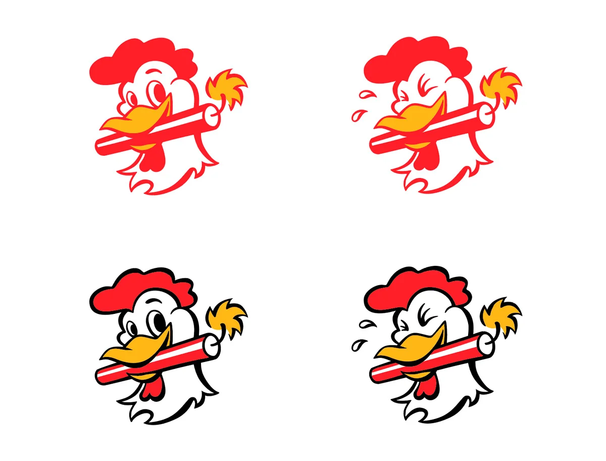 Dynamite Chicken Logomark (Illustration from Lorie Ransom)