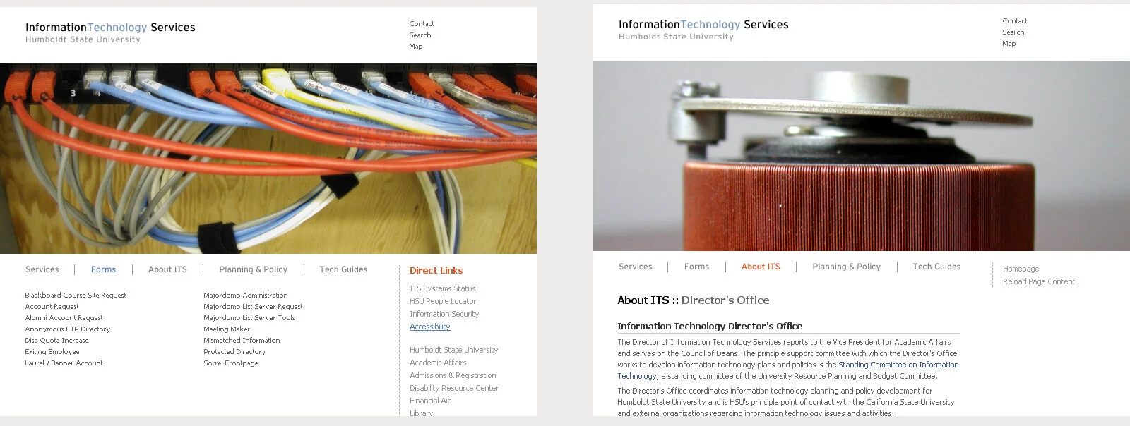 My first paid gig. Humboldt State University, 1998