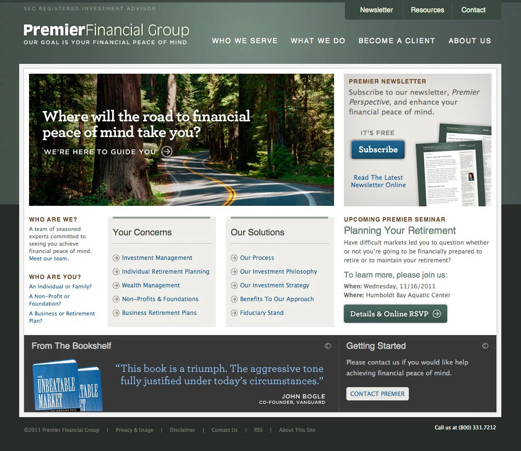Premier Financial Group Website