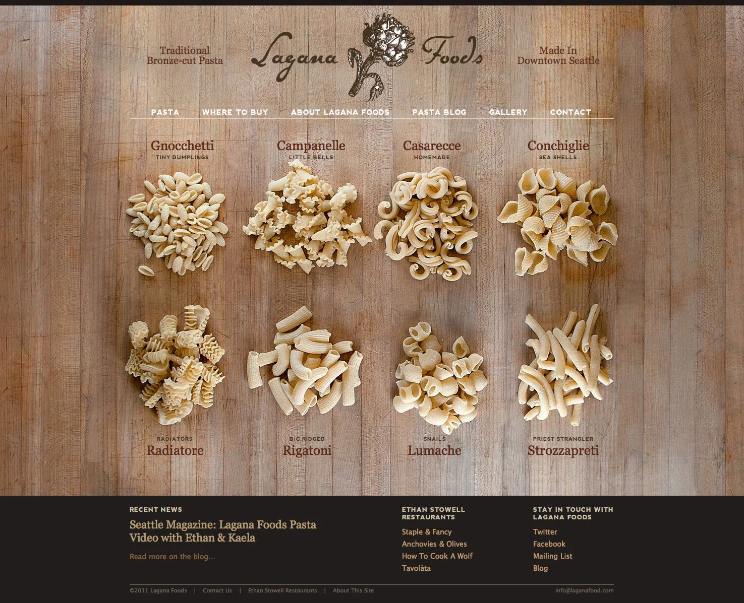Lagana Foods Website