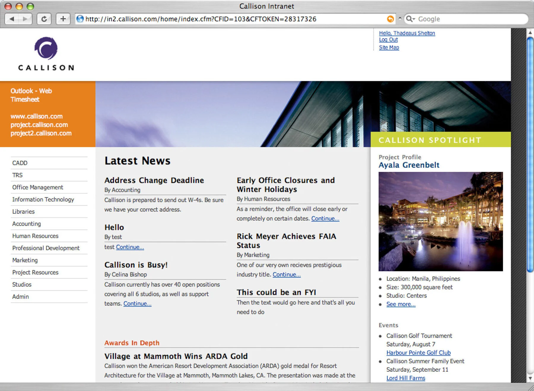 Callison Architects Intraweb