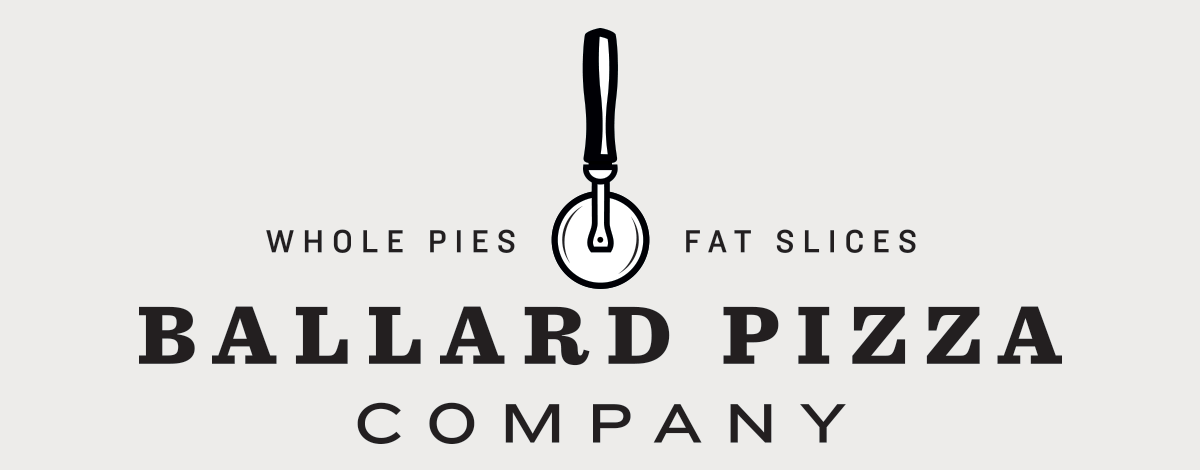Ballard Pizza Kitchen Logo &amp; Tagline