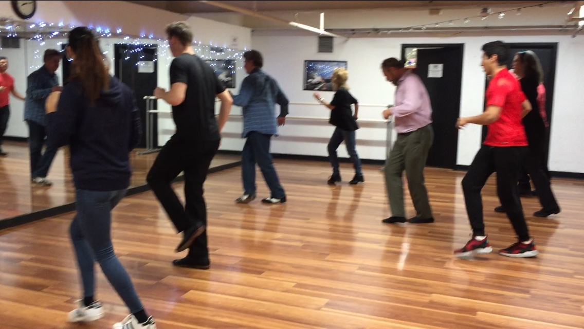 Salsa On 2 Group Class "Shines" Footwork (Pleasantville Studio)