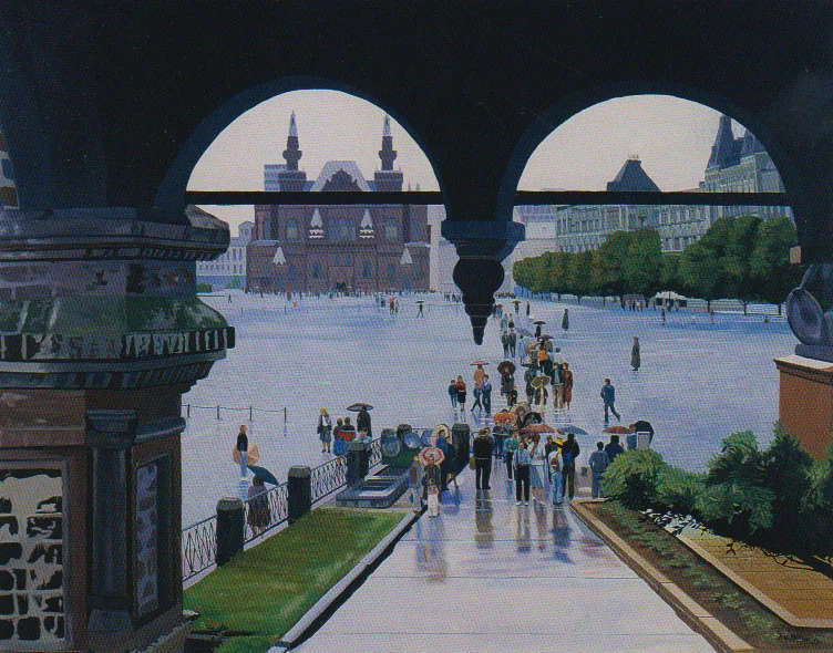 "Looking out onto Red Square"