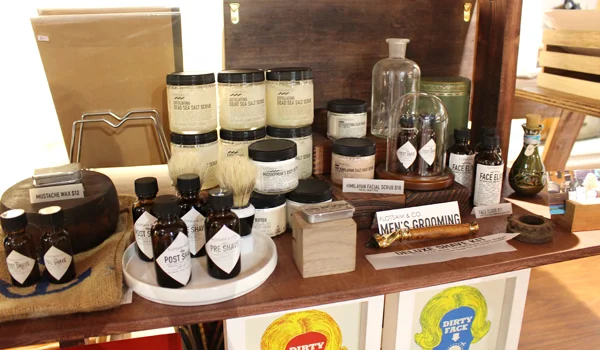 Our apothecary products including men's grooming featured at Mori Hawaii.
