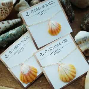 14k Gold Fill Yellow Hawaiian Sunrise Shell (without pearl