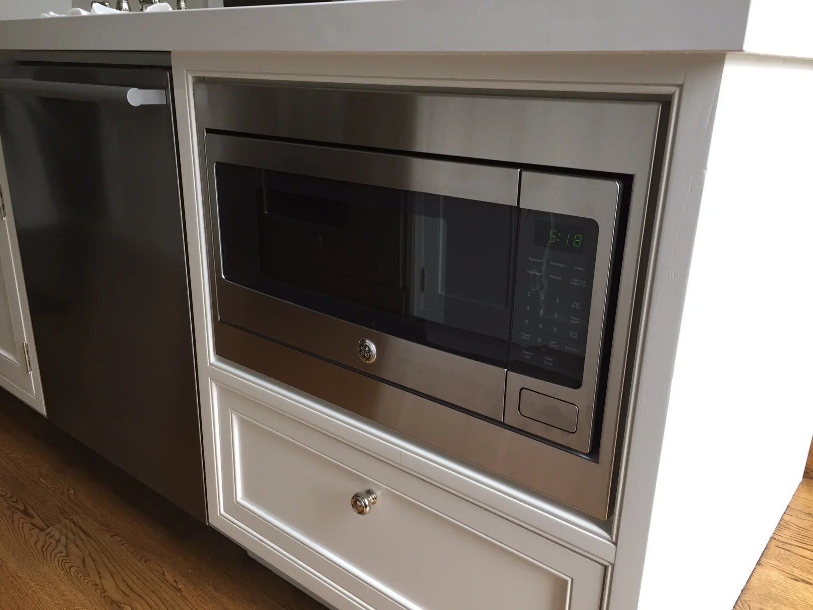 GE Microwave, model # PEM31SFSS Custom Inset Trim Kit