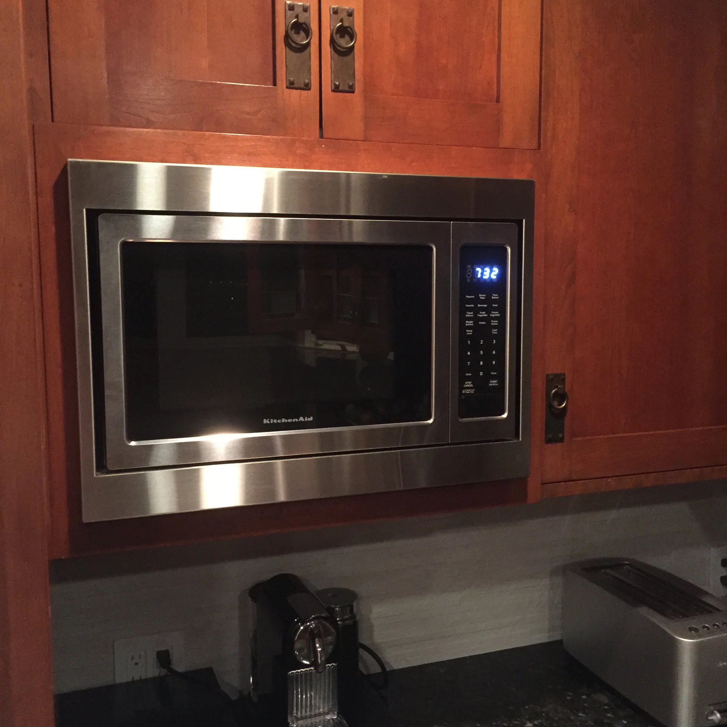 KitchenAid microwave, model # KCMS1655BSS