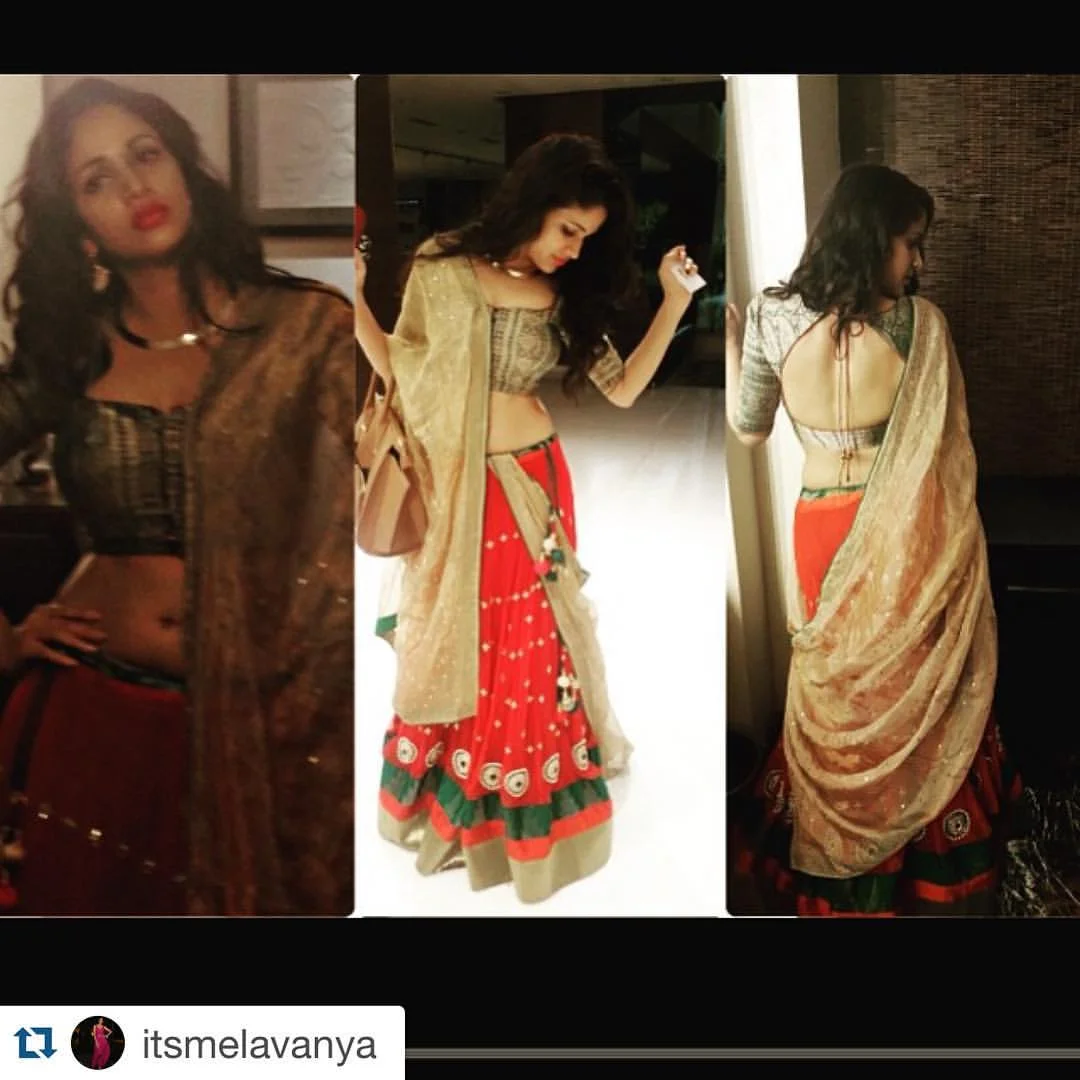 Actress Lavanya at a friend's Sangeeth