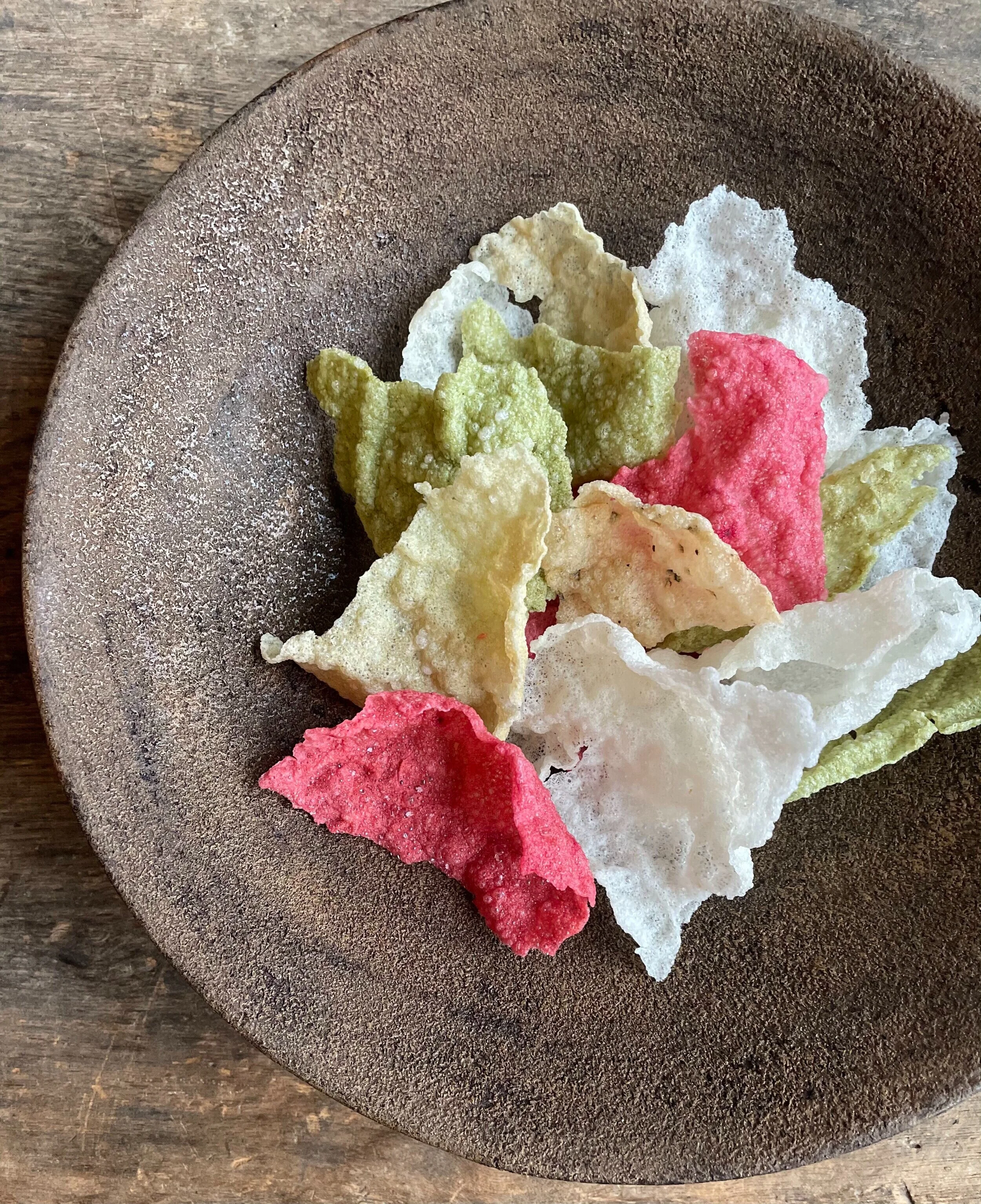 vegetable rice chips