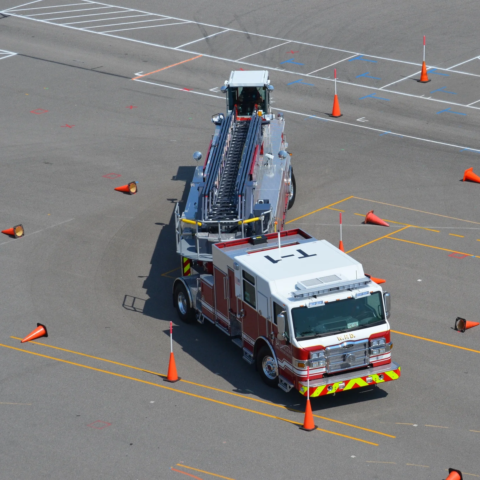 Training — tractor drawn aerial