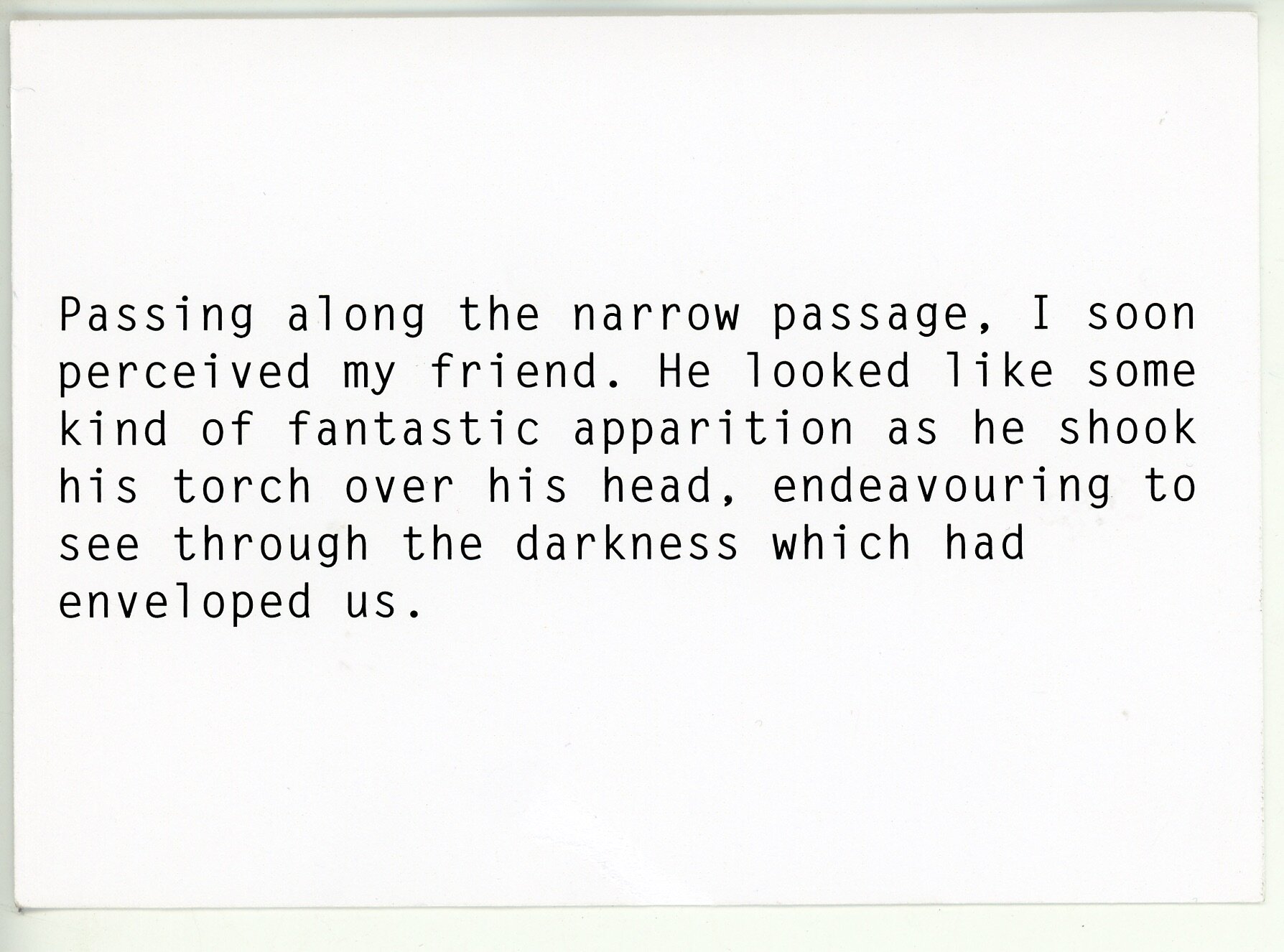 Thermodynamics (Fire) - Text card from performance