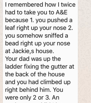 Text from my mum