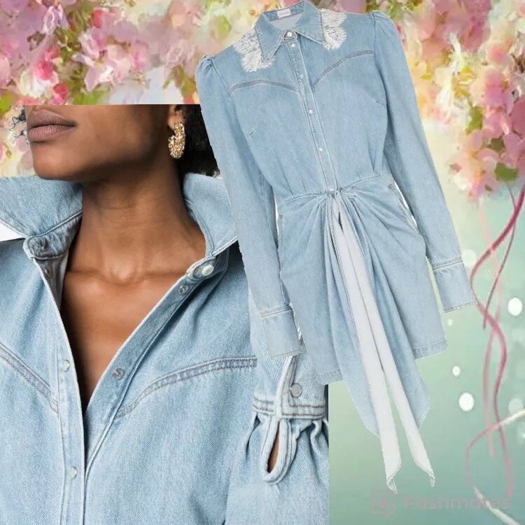 MAGDA BUTRYM WICKSVILLE DRESS BLUE-
